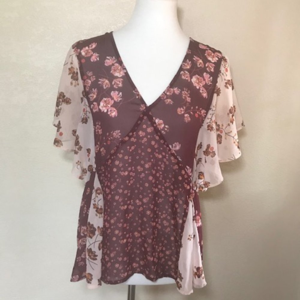 Boho Chiffon Blouse by LUCKY BRAND
